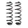 Suspension spring set rear coil spring Ø 105.4 mm KYB for e.g. VW T-CROSS
