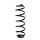 Suspension spring set rear coil spring Ø 105.4 mm KYB for e.g. VW T-CROSS