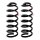 Suspension spring set rear coil spring Ø 115.4 mm KYB for e.g. KIA SPORTAGE