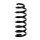 Suspension spring set rear axle coil spring Ø 130.6 mm KYB for AUDI Q7