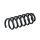Suspension spring set rear axle coil spring Ø 130.6 mm KYB for AUDI Q7