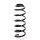 Suspension spring set rear coil spring Ø130.6 mm KYB for e.g. PEUGEOT PARTNER