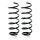 Suspension spring set rear coil spring Ø132.2 mm KYB for CITROËN BERLINGO