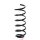 Suspension spring set rear coil spring Ø132.2 mm KYB for CITROËN BERLINGO