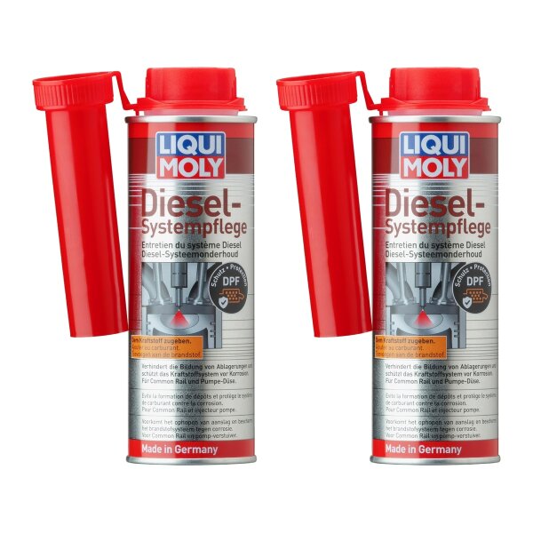 Fuel Additive Diesel System Care 2x250 ml can LIQUI MOLY particularly effective