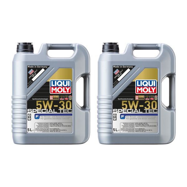 Engine Oil Multipack 2x5 litre 5W-30 LIQUI MOLY Special Tec F for diff cars