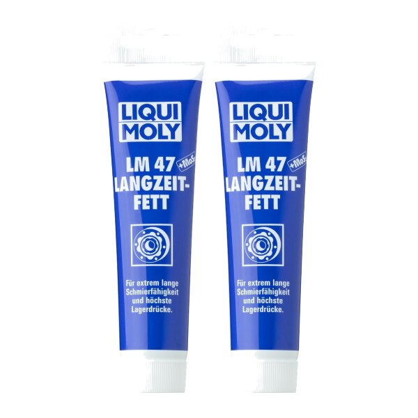 Long-life grease in a 2x100 g LIQUI MOLY tube for excellent lubricity