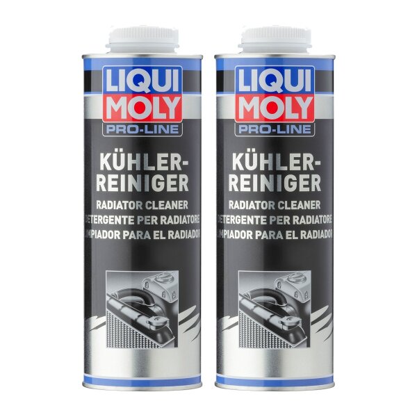 Radiator cleaner flush 2x1 litre can LIQUI MOLY Pro-Line removes deposits