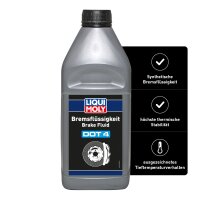 Brake Fluid 2x1 litre synthetic DOT 4 LIQUI MOLY for super safe braking