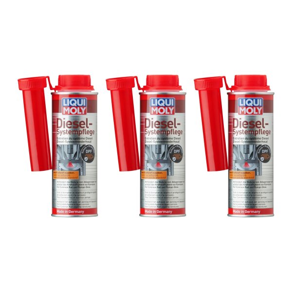 Fuel Additive Diesel System Care 3x250 ml can LIQUI MOLY particularly effective