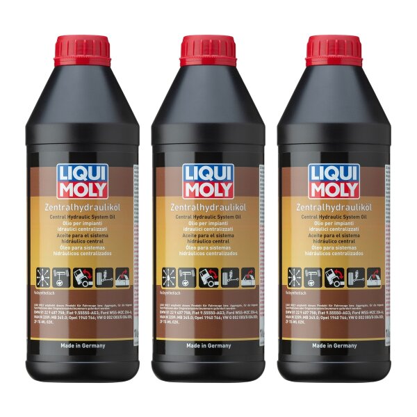 Zentralhydrauliköl 3x1 l Dose LIQUI MOLY ideal geeignet für u.a. Lenkungen