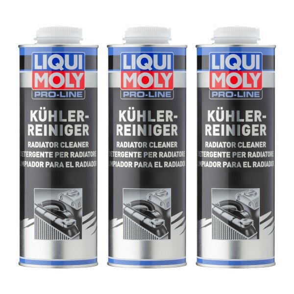 Radiator cleaner flush 3x1 litre can LIQUI MOLY Pro-Line removes deposits
