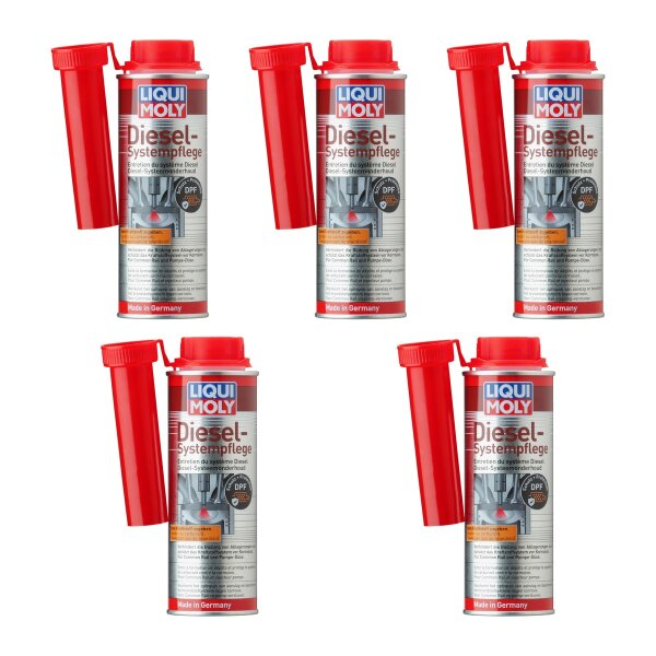 Fuel Additive Diesel System Care 5x250 ml can LIQUI MOLY particularly effective
