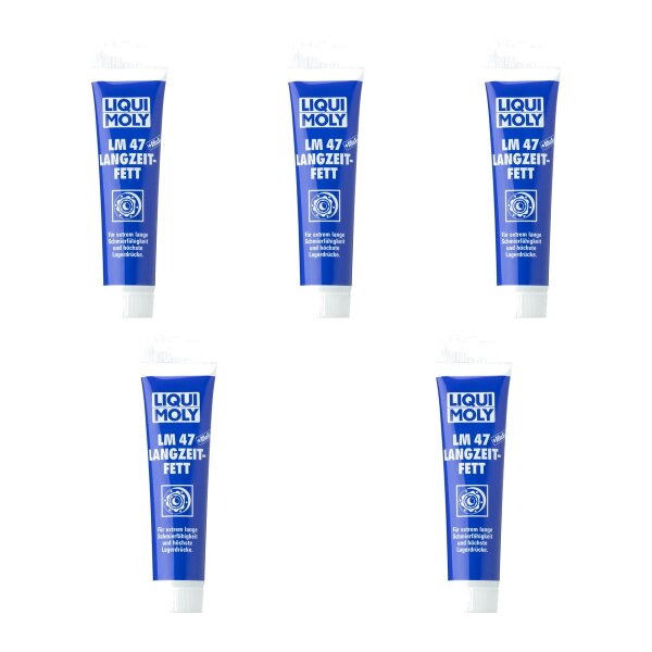 Long-life grease 5x100 g in a LIQUI MOLY tube for excellent lubricity