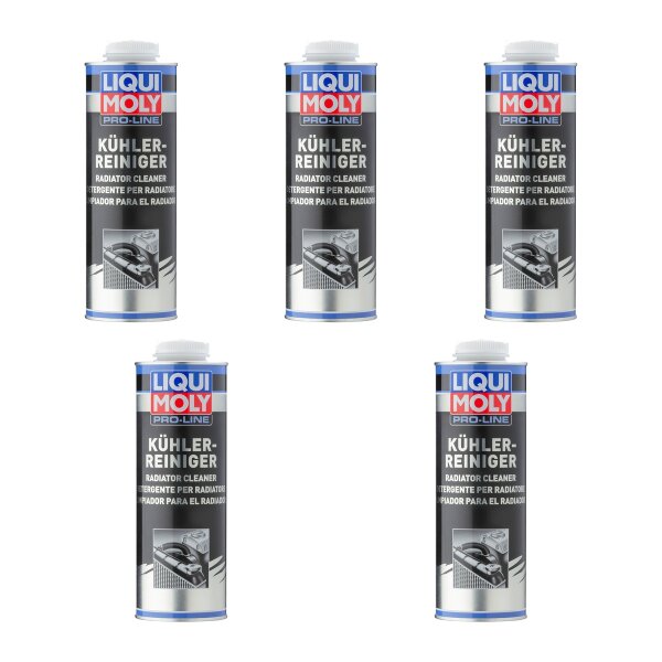 Kühlerreiniger 5x1 l Dose LIQUI MOLY Pro-Line entfernt hartnäckige Ablagerungen