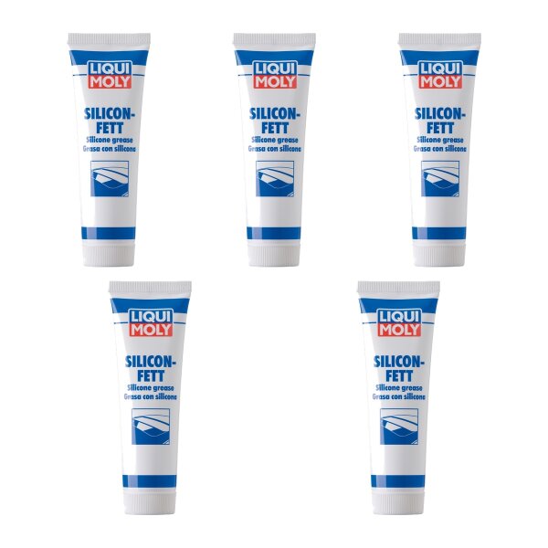 Silikonfett 5x100 g in der Tube LIQUI MOLY für optimale Schmierung & Fettung