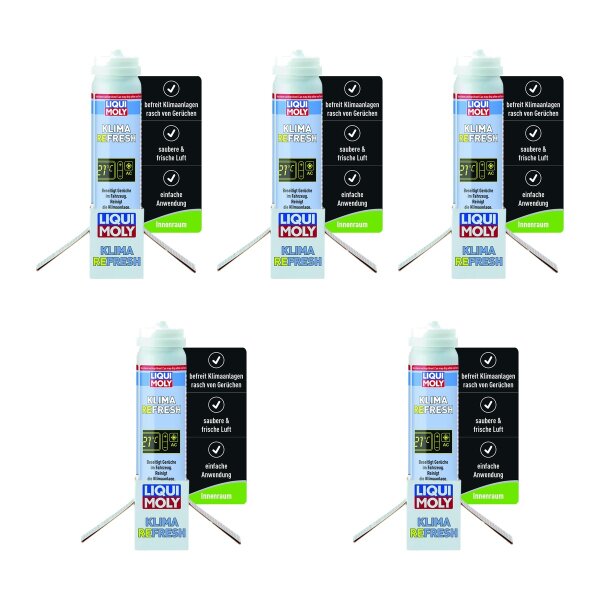 Air conditioning cleaner 5x75 ml in a can LIQUI MOLY for fresh & clean air