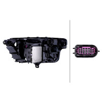 Headlight set left right 12 V LED Matrix HELLA for e.g. AUDI A6 e-tron