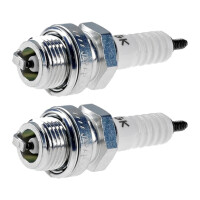 2 Spark Plugs with flat seal seat NGK aftermarket...