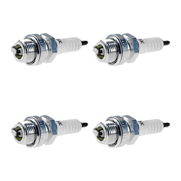 4 Spark Plugs with flat seal seat NGK aftermarket expertise for various vehicles