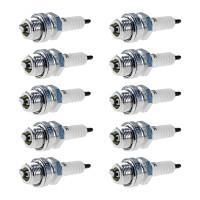 10 Spark Plugs with flat seal seat NGK IAM expertise for...