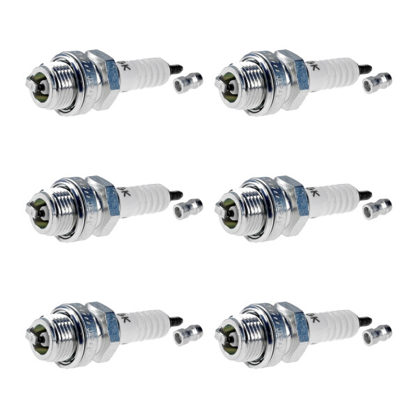 6 Spark Plugs with flat seal seat NGK for GLAS GOGGOMOBIL and others