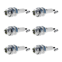 6 Spark Plugs with flat seal seat NGK for GLAS GOGGOMOBIL...
