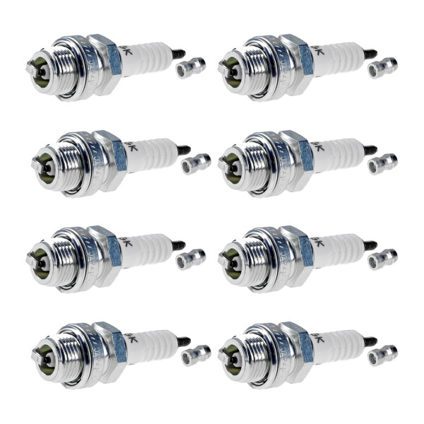 8 Spark Plugs with flat seal seat NGK for GLAS GOGGOMOBIL and others