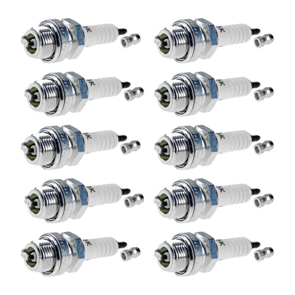 10 Spark Plugs with flat seal seat NGK for GLAS GOGGOMOBIL and others