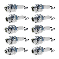10 Spark Plugs with flat seal seat NGK for GLAS...