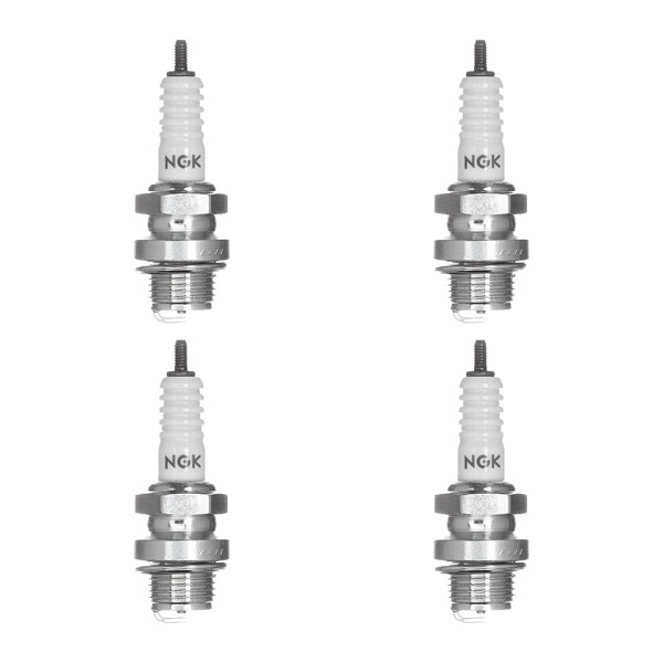 4 Zündkerzen mit Flachdichtsitz NGK passend für u.a. AUTO UNION AU 1000