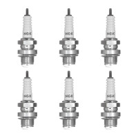6 Spark Plugs with flat seat NGK suitable for e.g. AUTO...