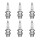 6 Spark Plugs with flat seat NGK suitable for e.g. AUTO UNION AU 1000