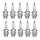 10 Spark Plugs with flat seat NGK suitable for e.g. AUTO UNION AU 1000