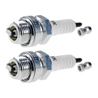 2 Spark Plugs with flat seal seat NGK IAM expertise for...