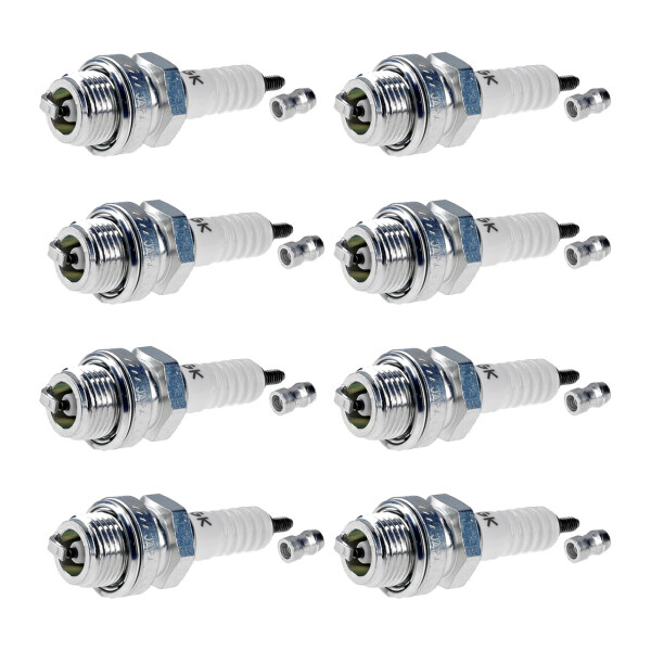 8 Spark Plugs with flat seal seat NGK IAM expertise for KUBOTA and others