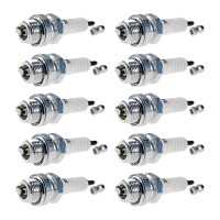 10 Spark Plugs with flat seal seat NGK IAM expertise for...