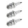 3 Spark Plugs with cone seal seat NGK aftermarket expertise for HITACHI