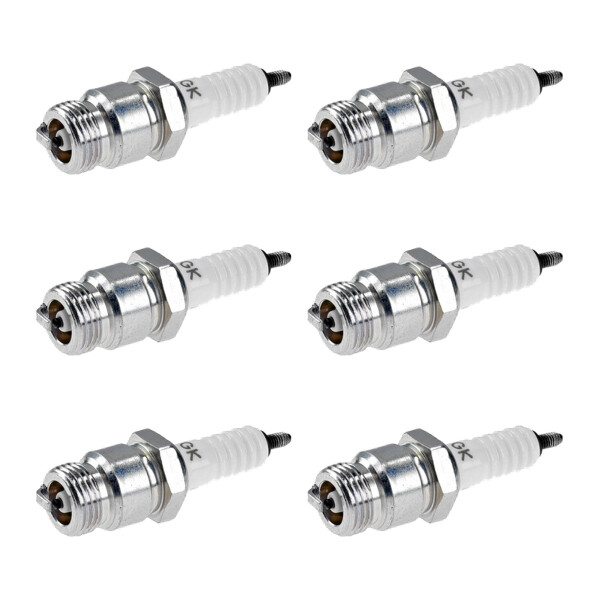 6 Spark Plugs with cone seal seat NGK aftermarket expertise for various vehicles