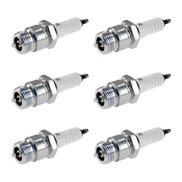 6 Spark Plugs fixed SAE connection NGK aftermarket expertise for HITACHI