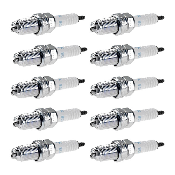 10 Spark Plugs with flat seal seat NGK suitable for CITROËN XM and others