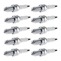 10 Spark Plugs with flat seal seat NGK suitable for...