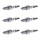 6 Spark Plugs fixed SAE connection NGK IAM-Expertise Iridium IX for NISSAN