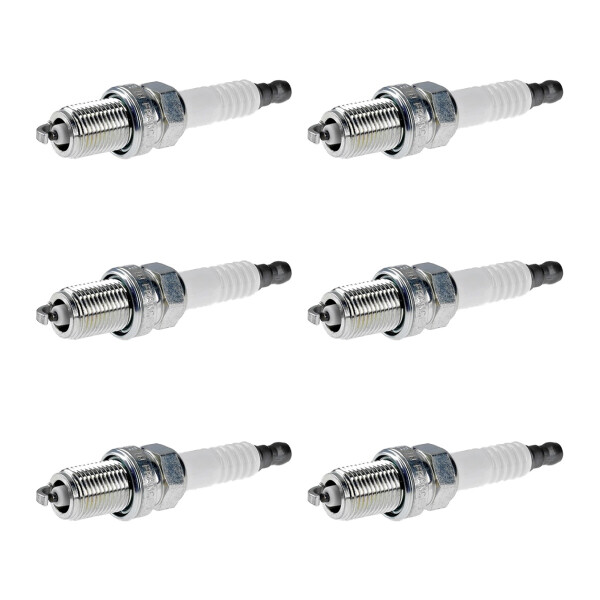 6 Spark Plugs fixed SAE connection NGK aftermarket expertise for e.g. SAAB 9000