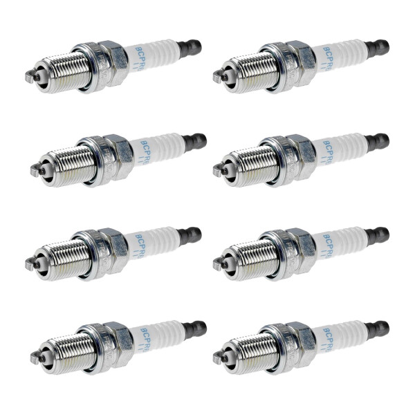 8 Spark Plugs fixed SAE connection NGK aftermarket expertise for e.g. SAAB 9-5