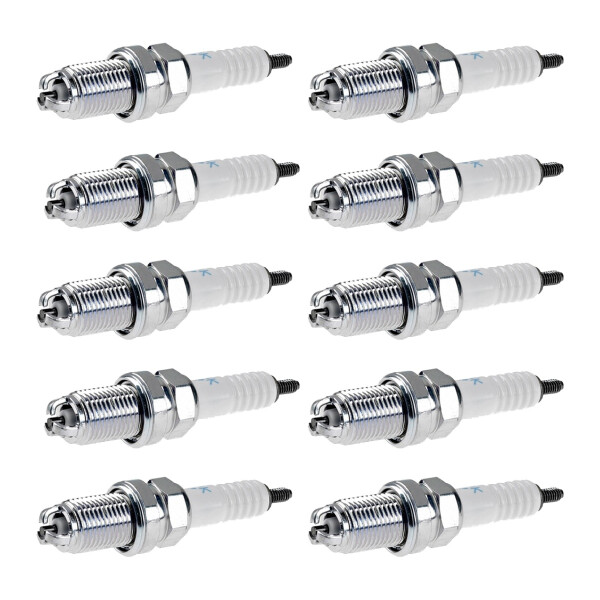 10 Spark Plugs with flat seal seat NGK suitable for PORSCHE 911 and others