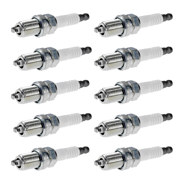 10 Spark Plugs fixed SAE connection NGK aftermarket expertise for e.g. SAAB 9000