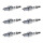 6 Spark Plugs fixed SAE connection NGK Iridium IX for e.g. CITROËN BX