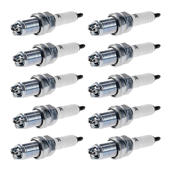 10 Spark Plugs with flat seal seat NGK IAM expertise for AUDI 90 and others