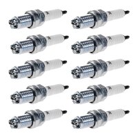 10 Spark Plugs with flat seal seat NGK IAM expertise for...